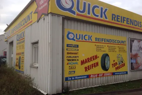 Schnelle Reifen und Service in Garbsen bei Quick Reifendiscount